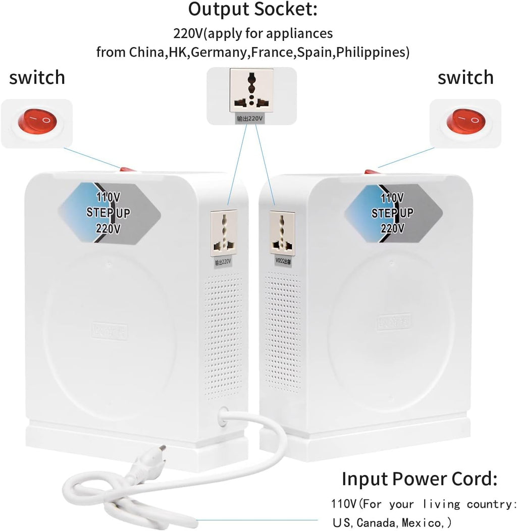 110v to 220v Step up Converter 1000W S304