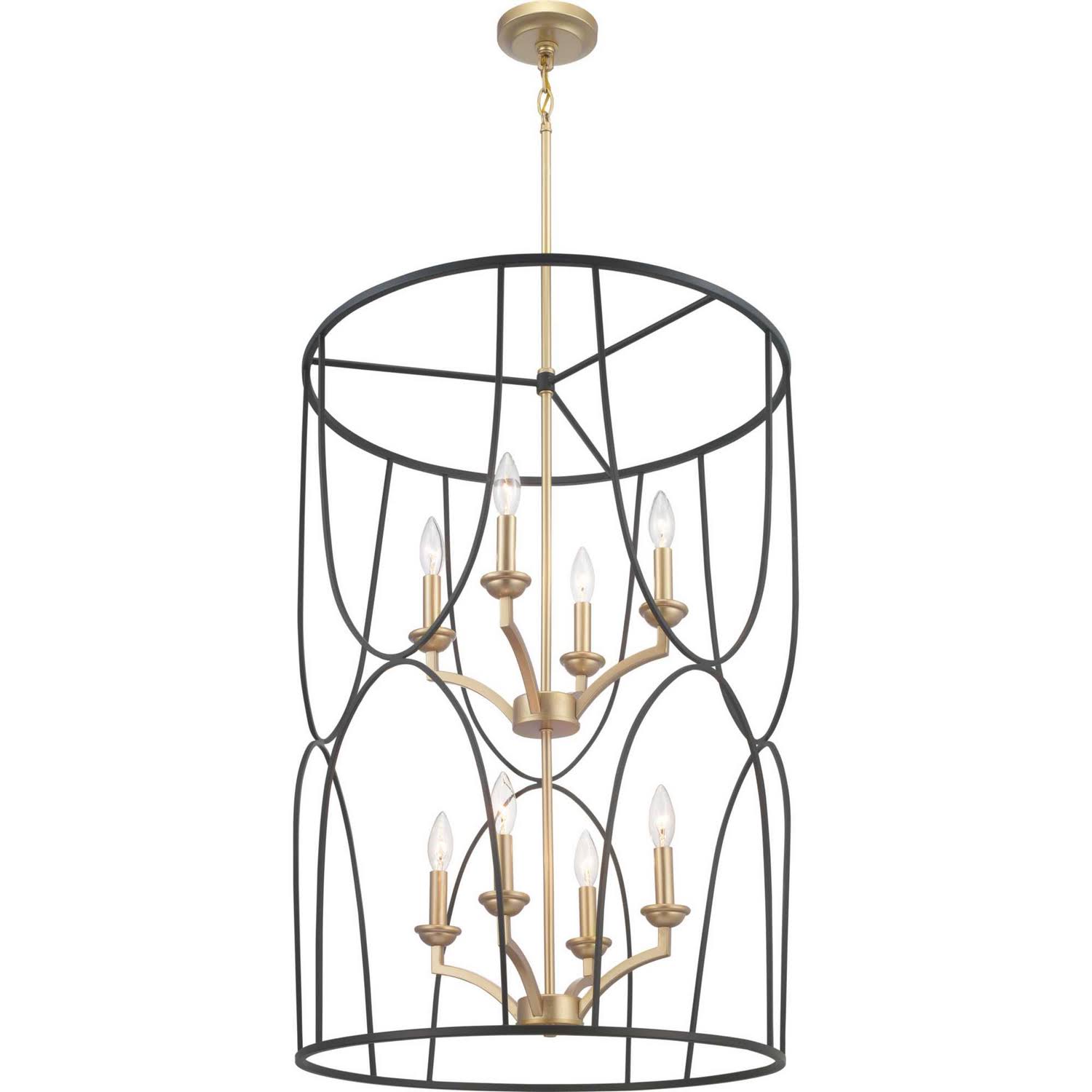 Eight Light Foyer Black R391350