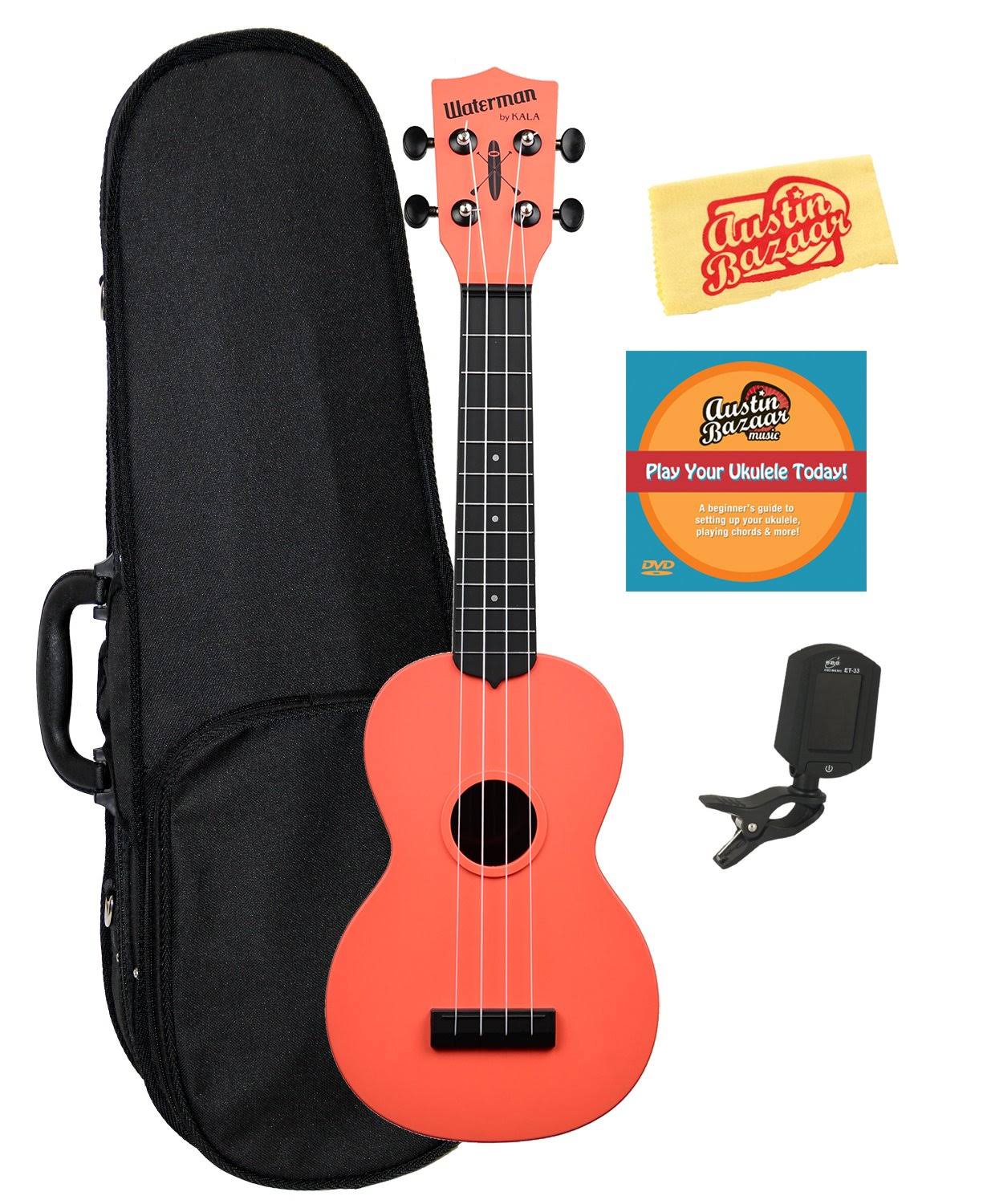 Tomato Red Soprano Ukulele with Hard Case M52372