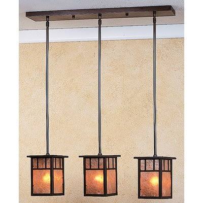 Bronze 3 Light In-Line Double T-Bar Overlay N291119
