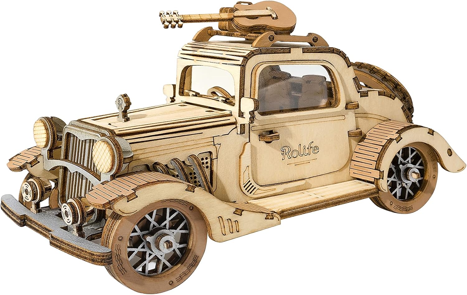 3D Wooden Puzzle Model Kit, Carriage, Pack of 2 V5116