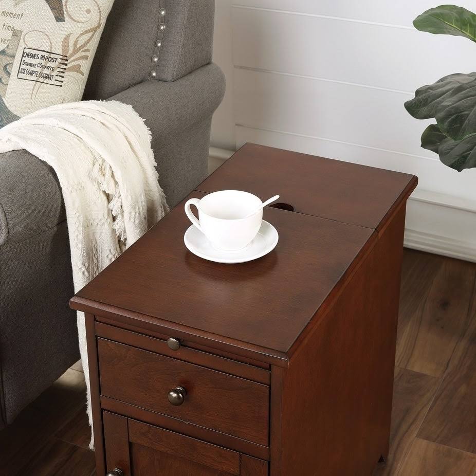 1-drawer 1-door Side Table with USB Charger Y754