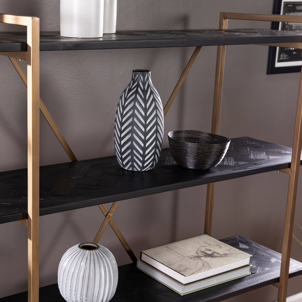 Black Wood Bookshelf I587