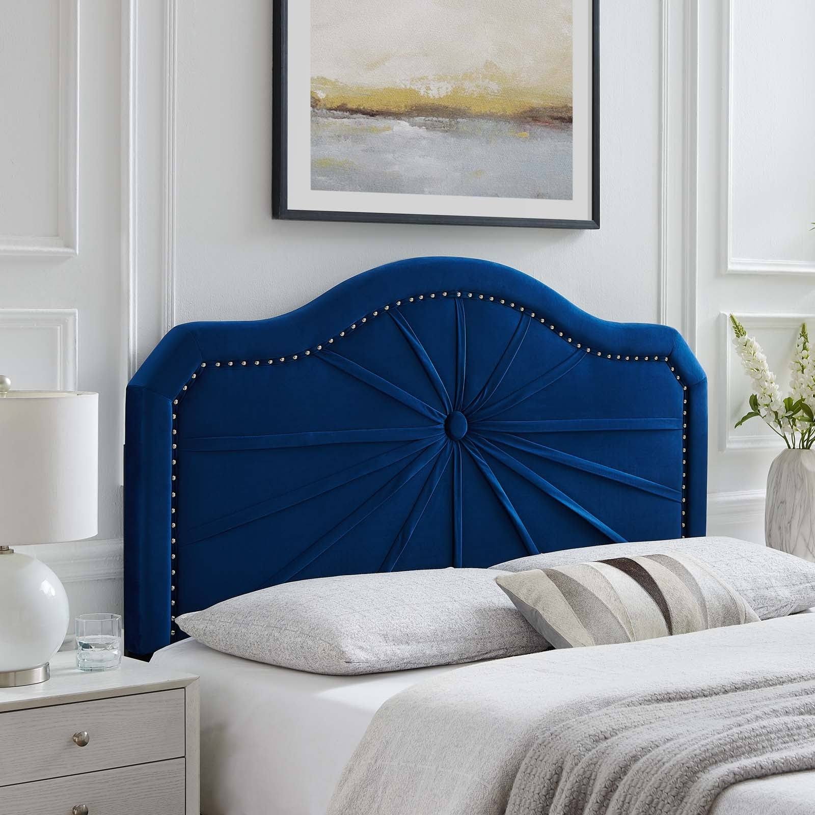 Mint Performance Velvet Headboard H85109