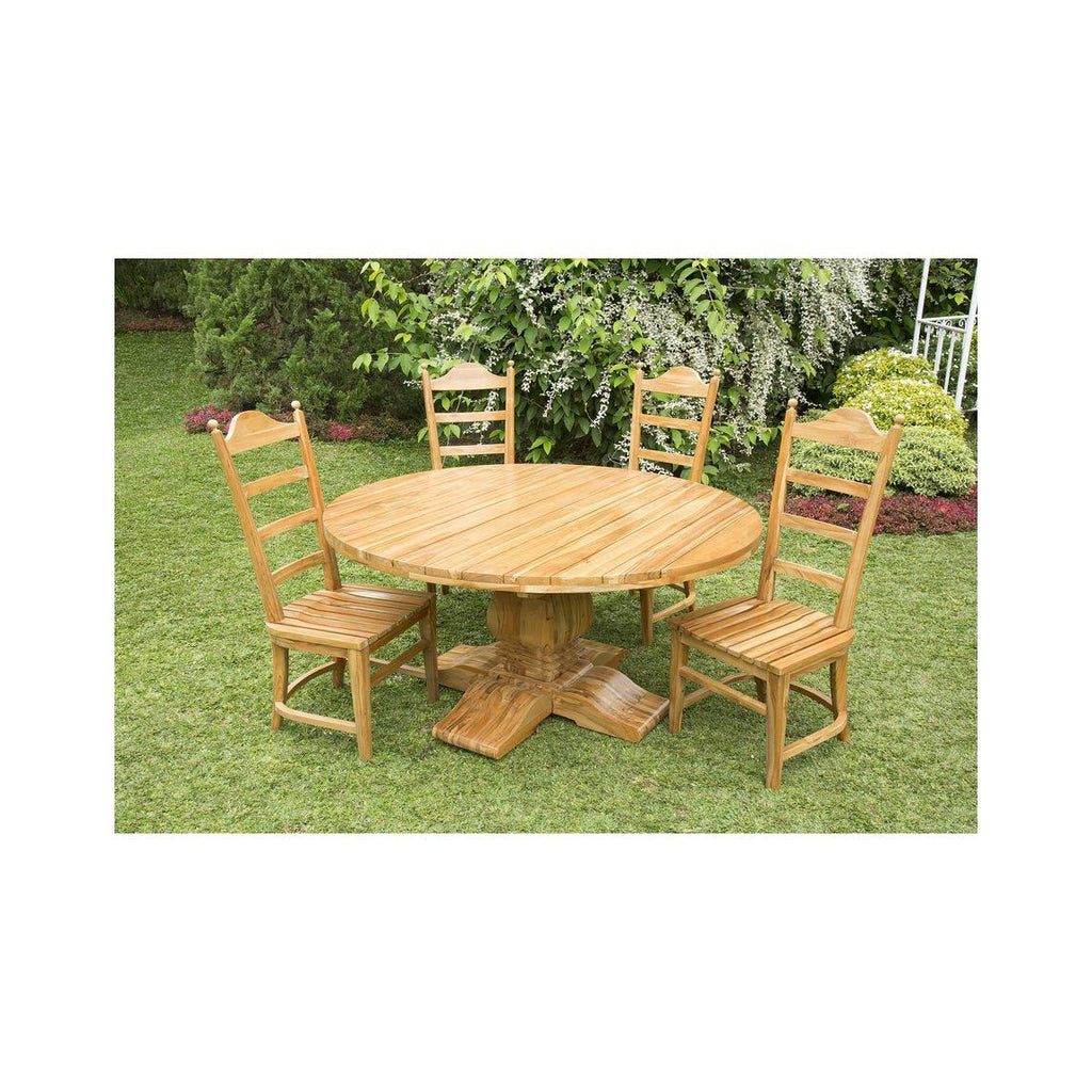 Tuscan Teak Ladder Back Chair - Set of 2 K1723