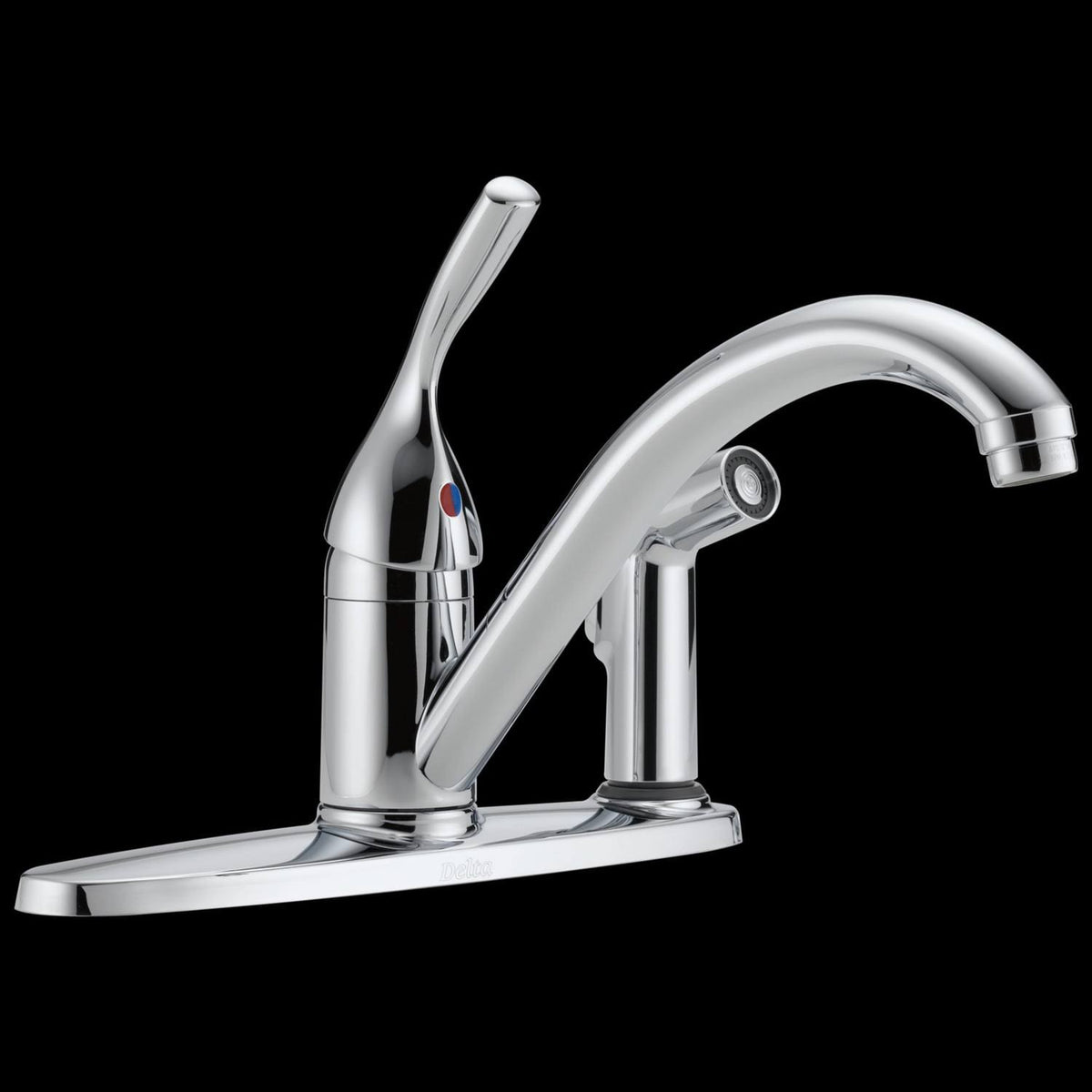 Chrome Single Handle Kitchen Faucet F444210
