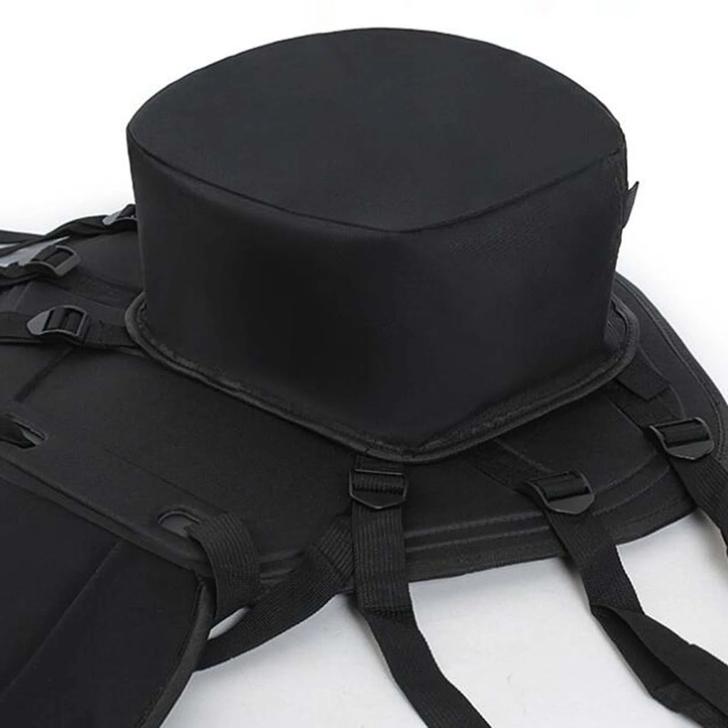 Black Kayak Seat Cushion with Detachable Backrest and Bag Y394