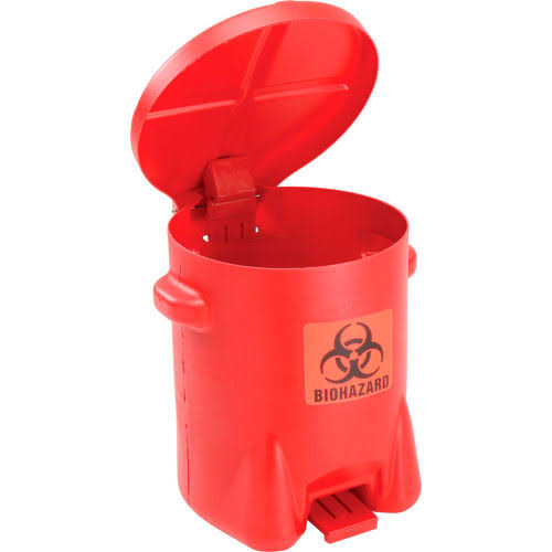 14 Gallon Red Biohazardous Waste Can W985