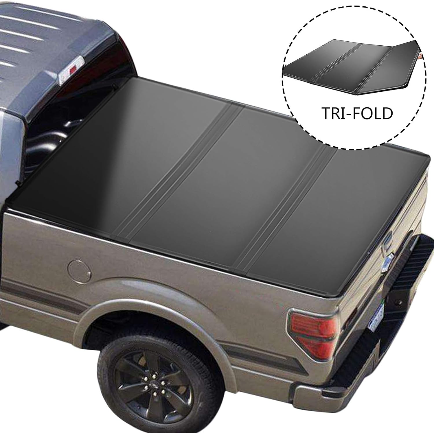 Tri-Fold Hard Truck Bed Tonneau Cover 5.7FT U412753