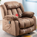 Brown Fabric Manual Rocker Recliner Single Sofa Q99573