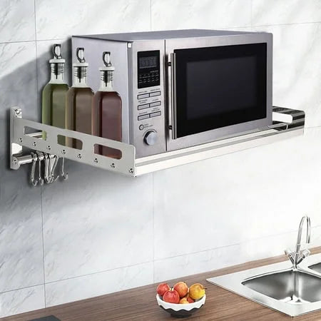 Stainless Steel Wall-Mounted Microwave Oven Rack M154