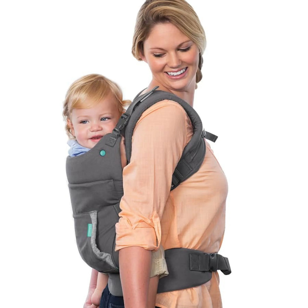 Ergonomic Hoodie Baby Carrier, 2-Position, 12-40lbs G838625