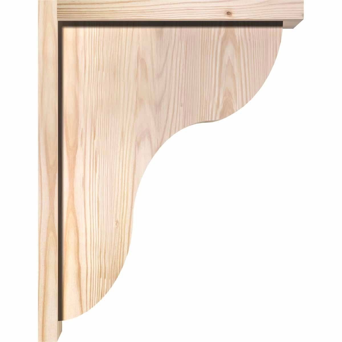 Carmel Smooth Corbel with Backplate, Douglas Fir C207