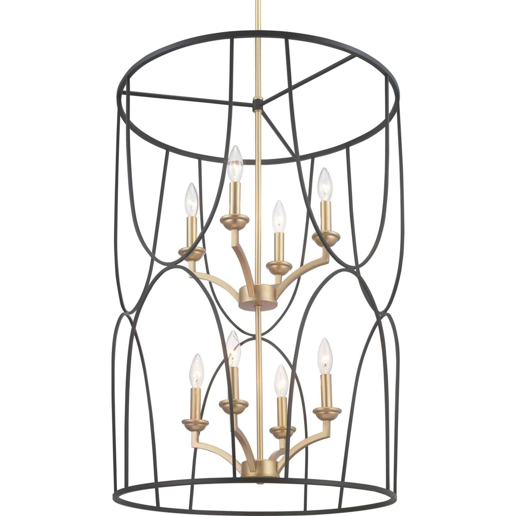 Eight Light Foyer Black R391350
