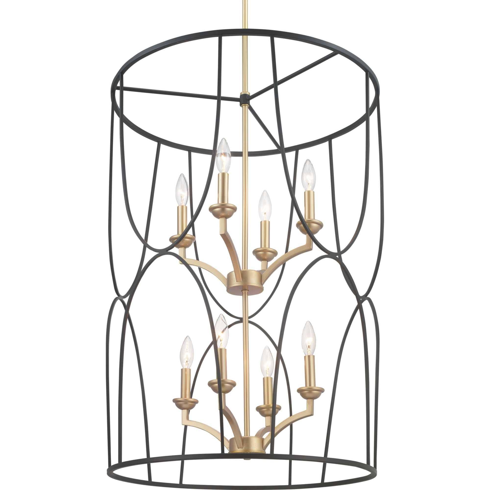 Eight Light Foyer Black R391350