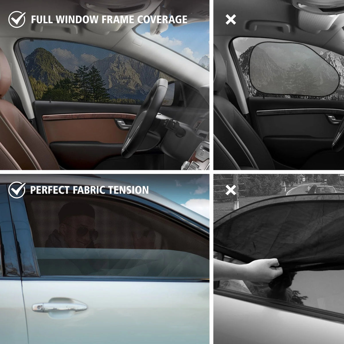 Magnetic Car Window Sunshade 4 Pc. Set Q548101