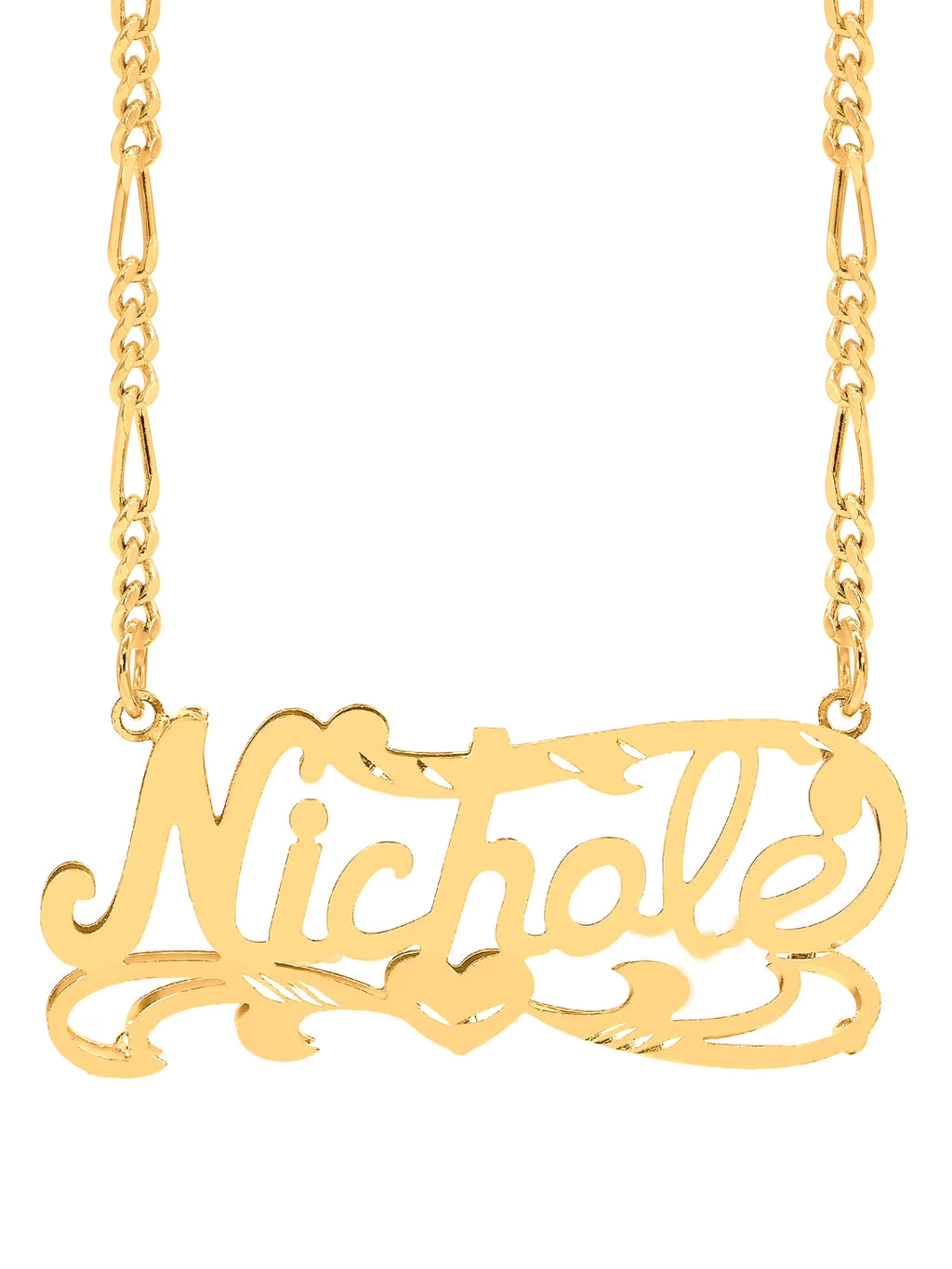 Diamond Cut Name Necklace Y292