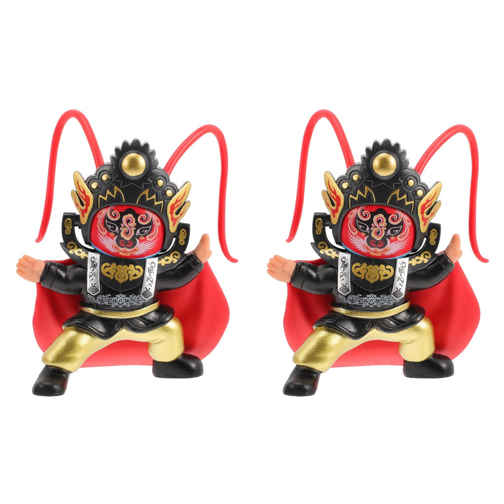 2pcs Chinese Ancient Sichuan Opera Face Changing Doll Ornament L56198