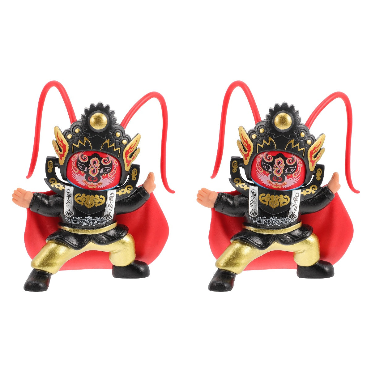 2pcs Chinese Ancient Sichuan Opera Face Changing Doll Ornament L56198