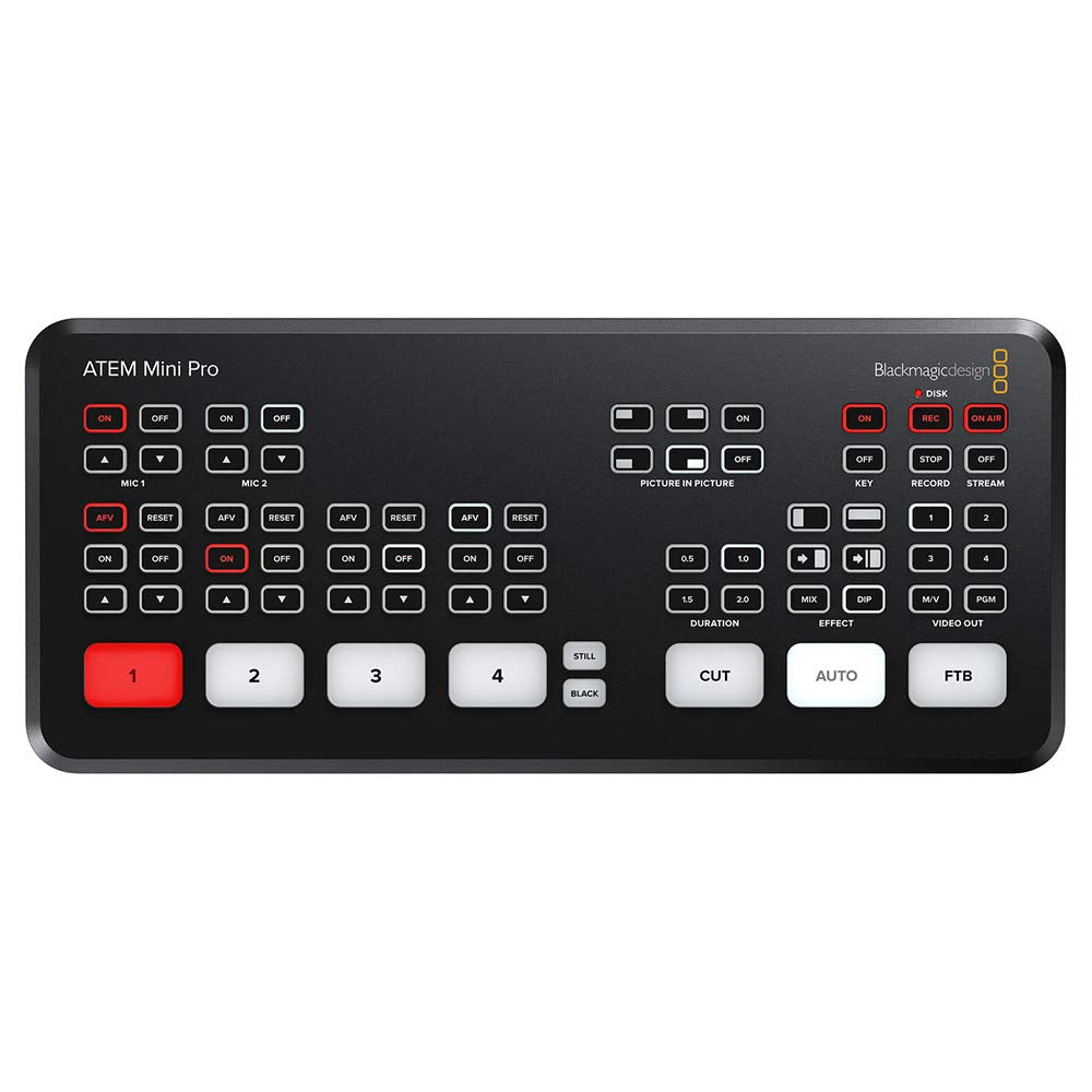 ATEM Mini Pro HDMI Live Stream Switcher with 6' High-Speed HDMI Cable & 10-Pack Straps Bundle P669610