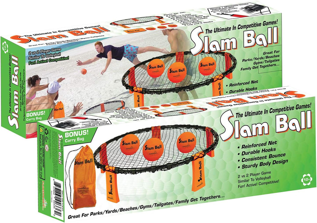 Spike Ball Game with Playing Net, 3 Balls, Carrying Bag and Rules E59086
