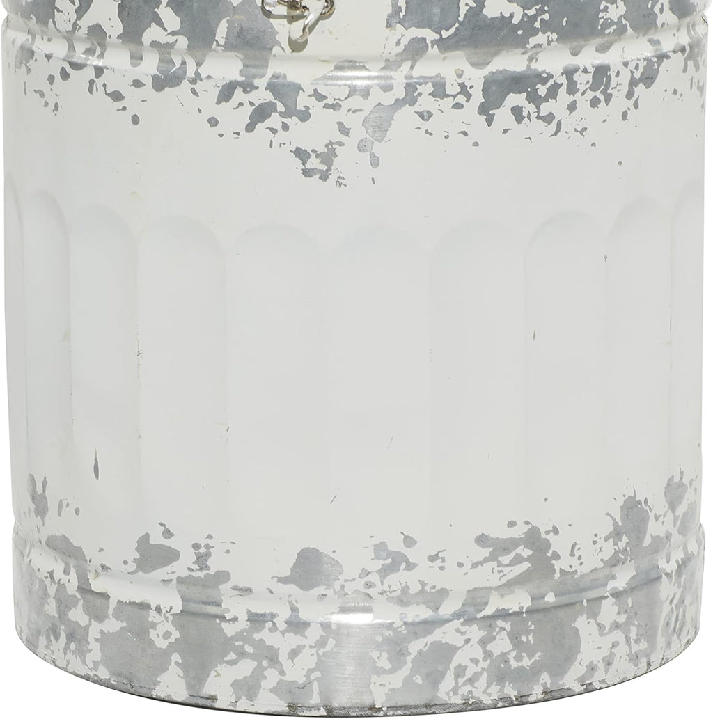 White Decorative Milk Can Pack of 2 J903