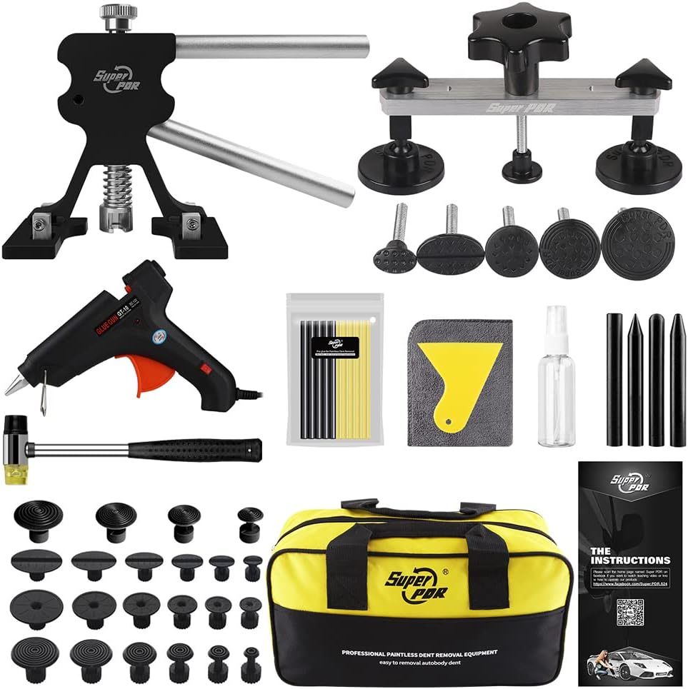 16pcs Paintless Dent Repair Kit with Slide Hammer Y96343