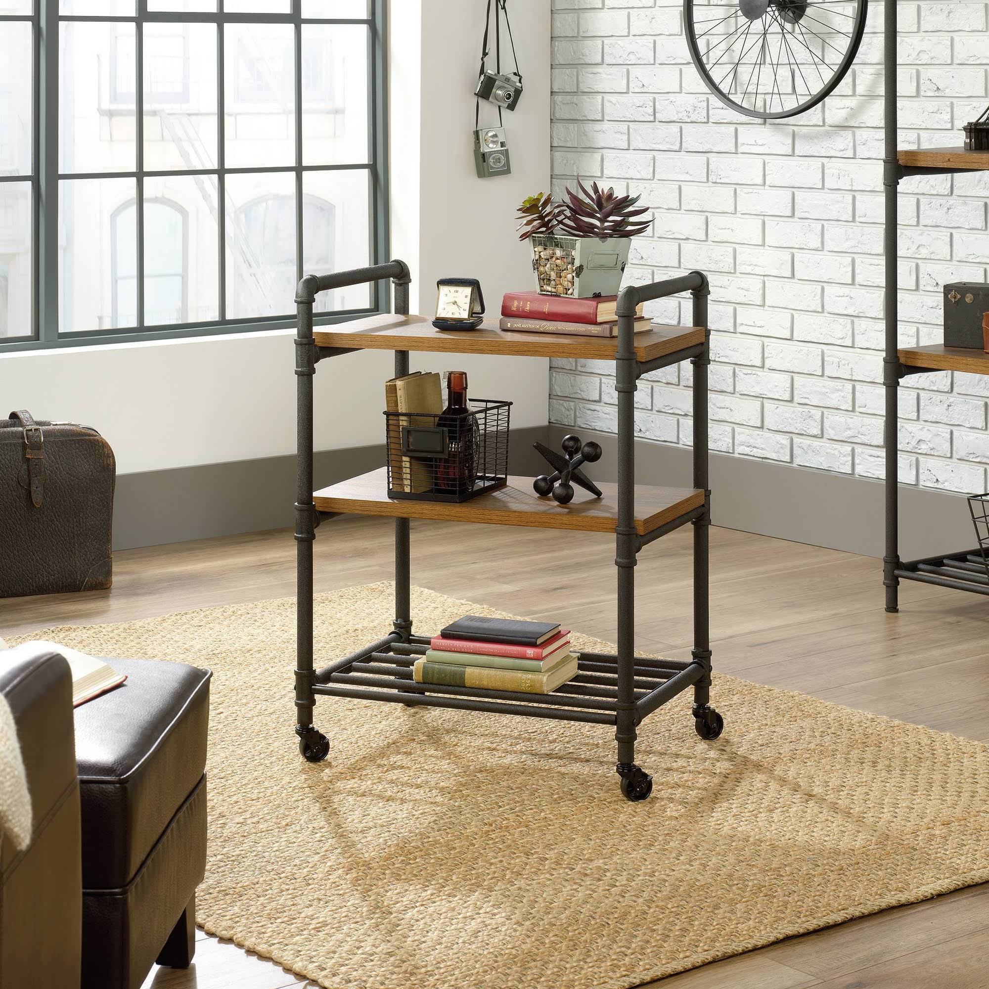Checked Oak Multi-Purpose Cart V658473