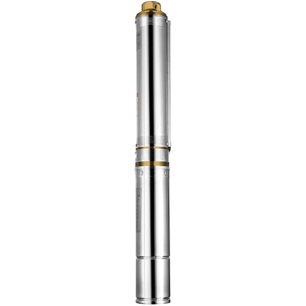 1 HP Submersible Well Pump 33GPM 207ft Head 9.8ft Cable Stainless Steel A7343