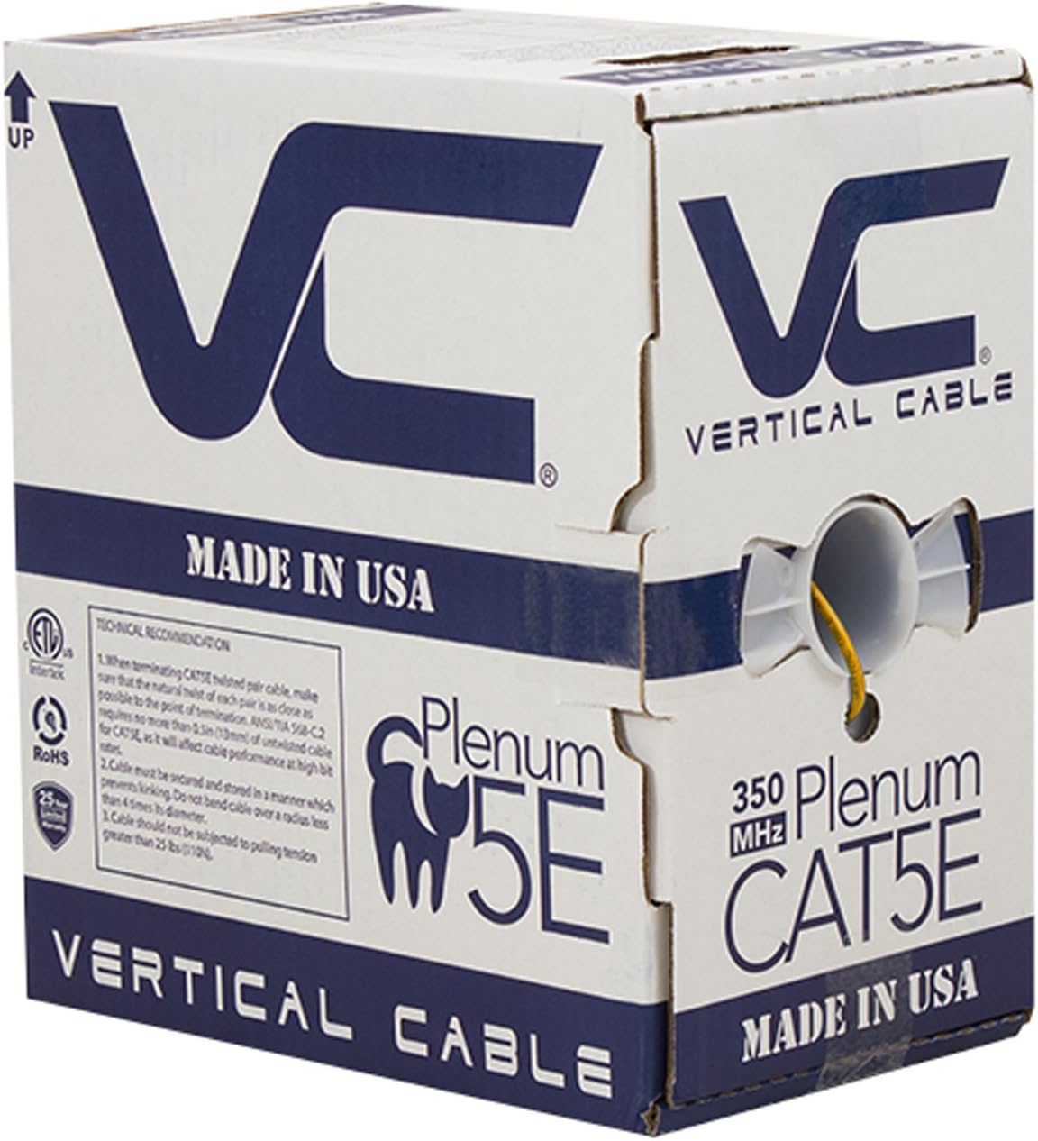 Bulk Ethernet Cable, 1000ft, Blue E9897