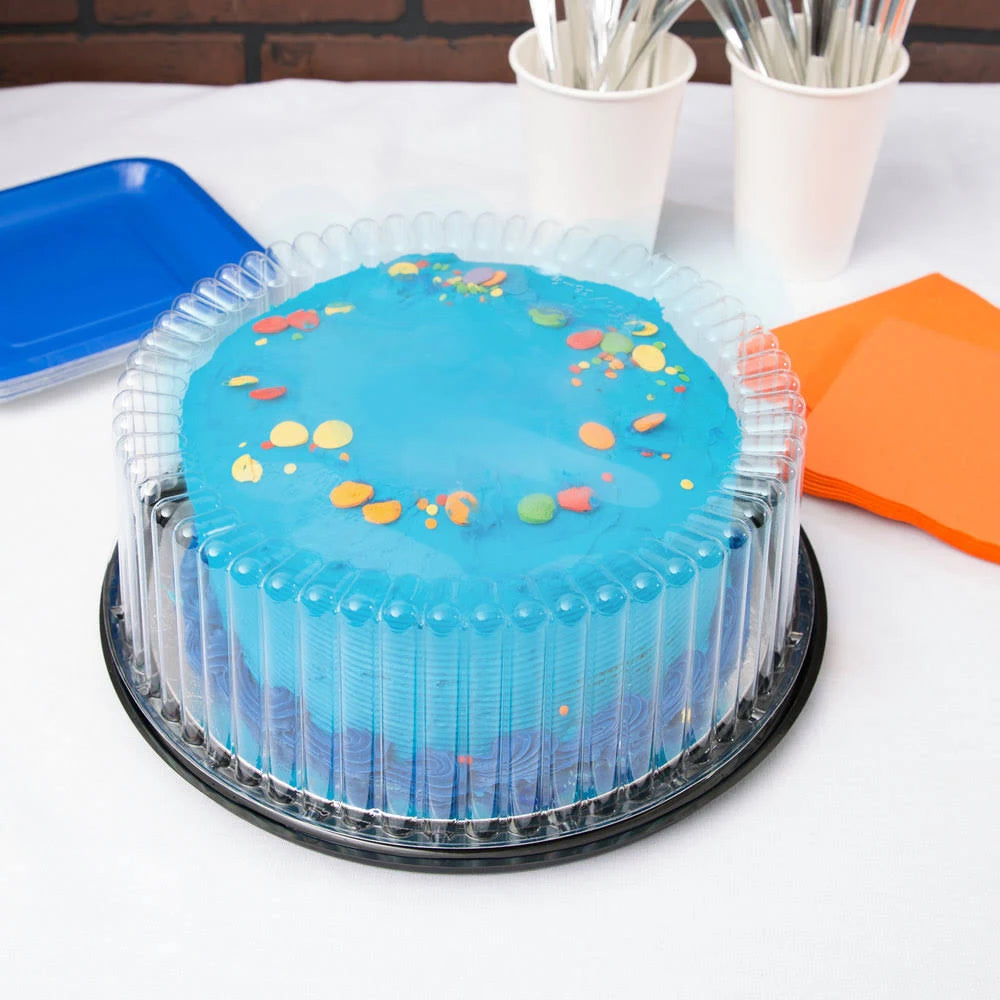 9x22 1-2 Layer Cake Display Container with Clear Dome Lid - 80/Case R692