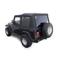 Black Denim Vinyl 2 Door Jeep Soft Top with Rear Plastic Tinted Windows J97458