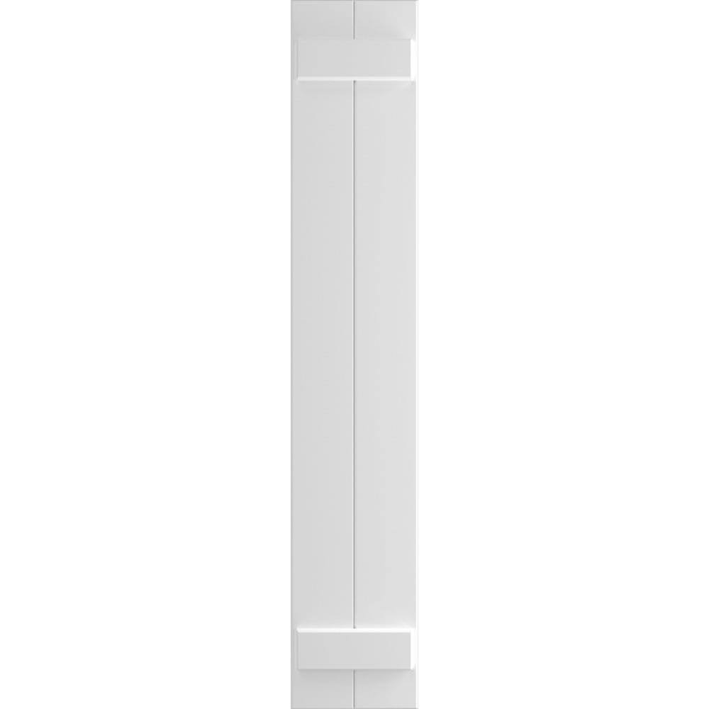 White Composite Board-n-Batten Shutters (Per Pair) U987864