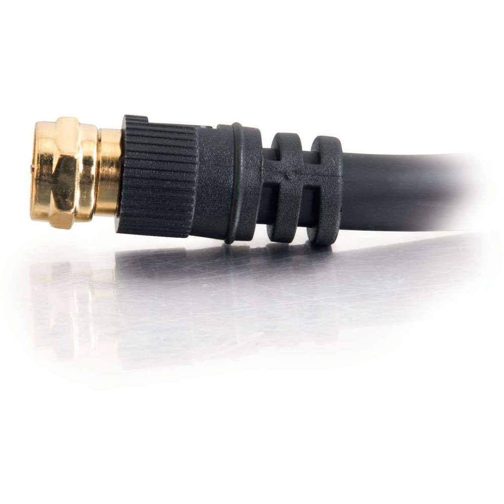 50 ft Black RG6 Coaxial Video Cable T422
