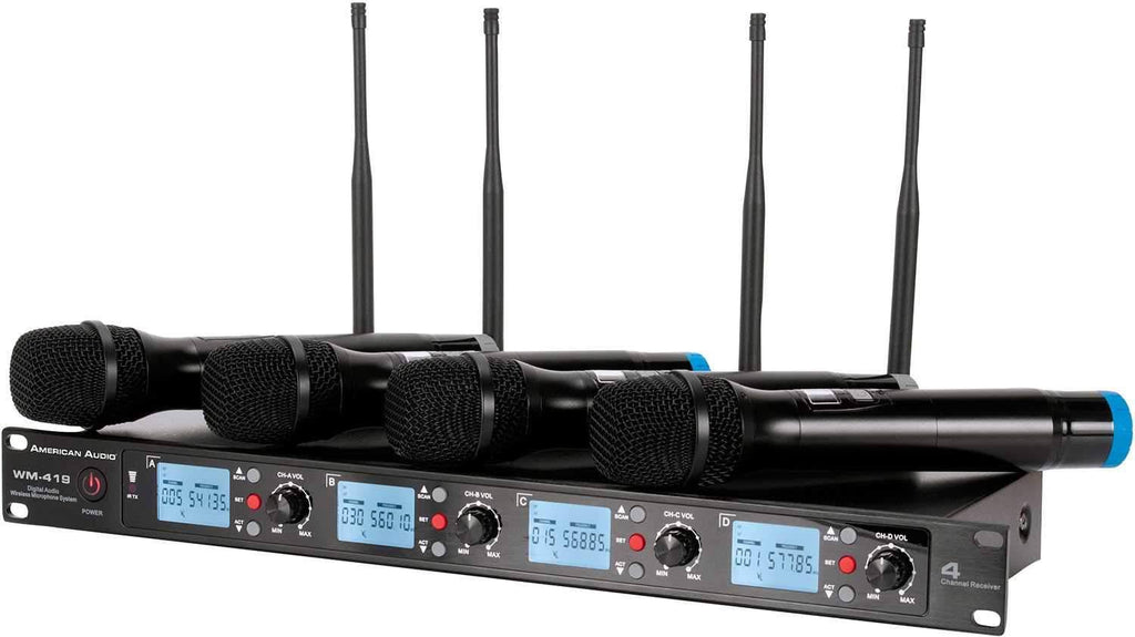 4-Channel Handheld Wireless Microphone System V810