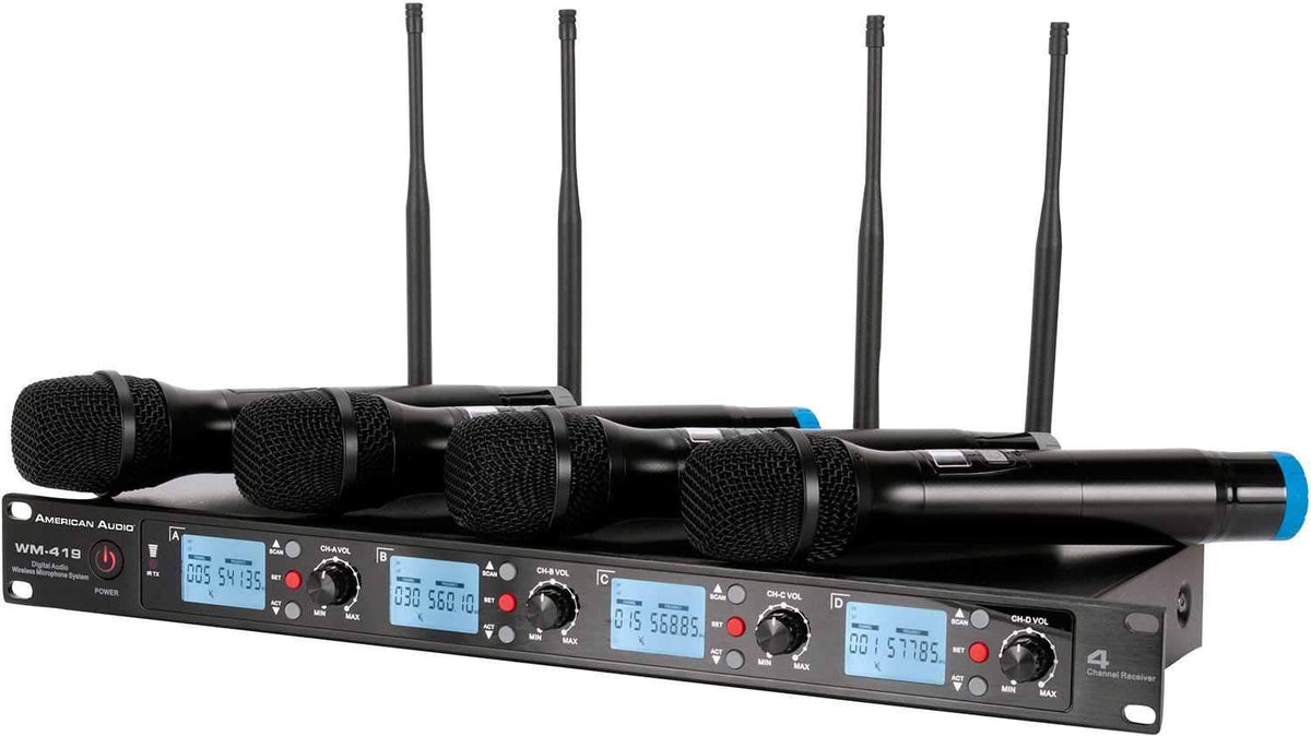 4-Channel Handheld Wireless Microphone System V810