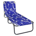 Blue Palm Oversize Beach Lounger A323