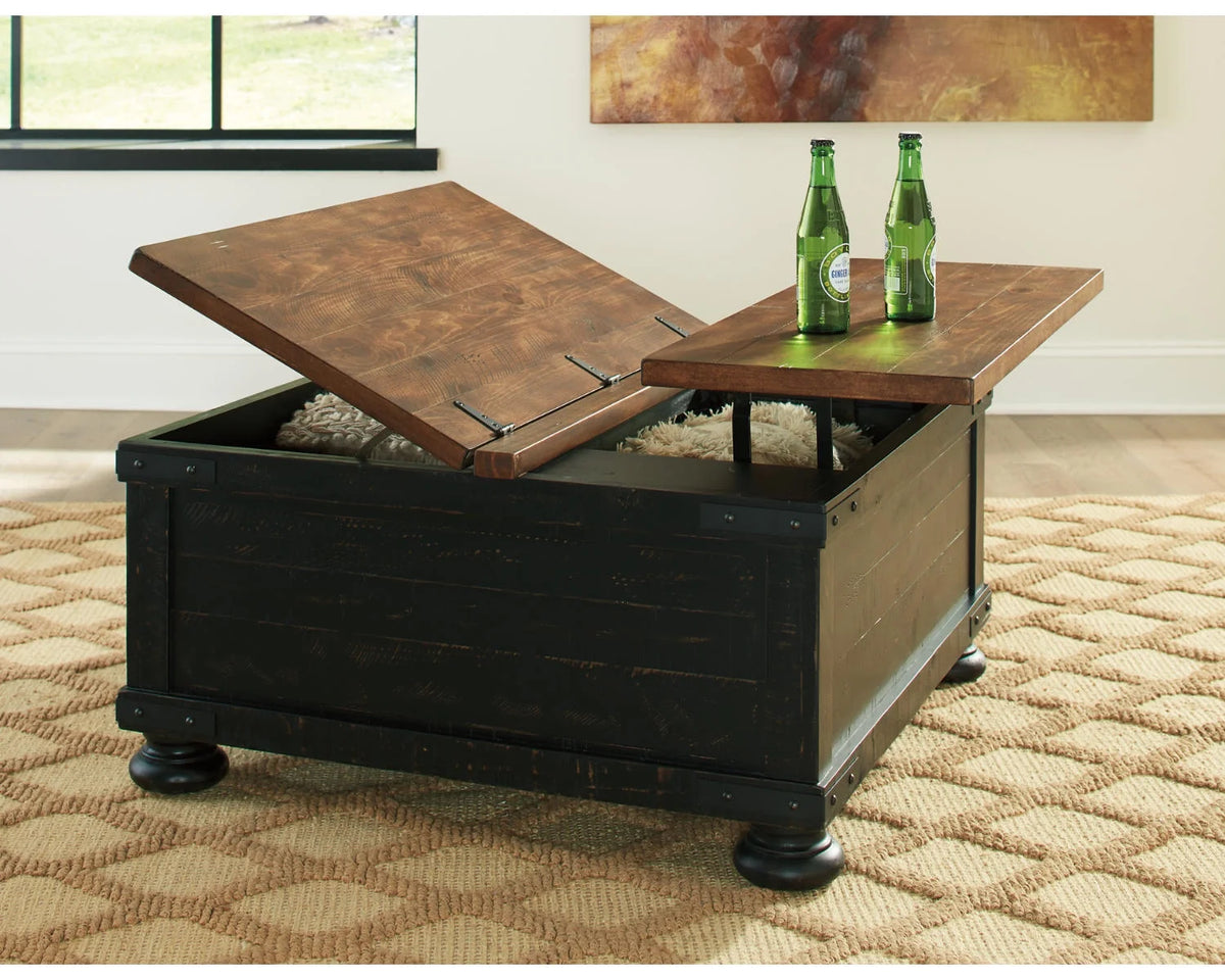 Black/Brown Lift Top Coffee Table S4761