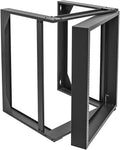 6U Wall Mount Open Frame Rack 19 Inch 2 Post Server Equipment Rack 16 Inch Depth Black A22702