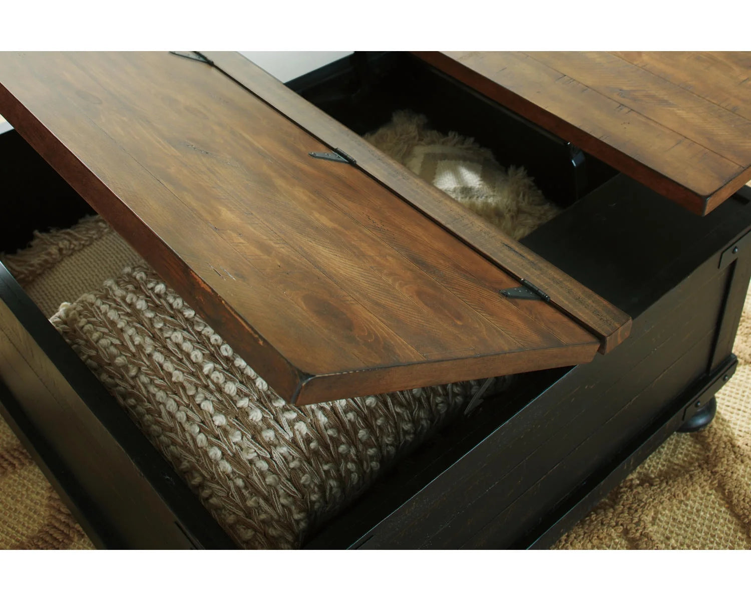 Black/Brown Lift Top Coffee Table S4761