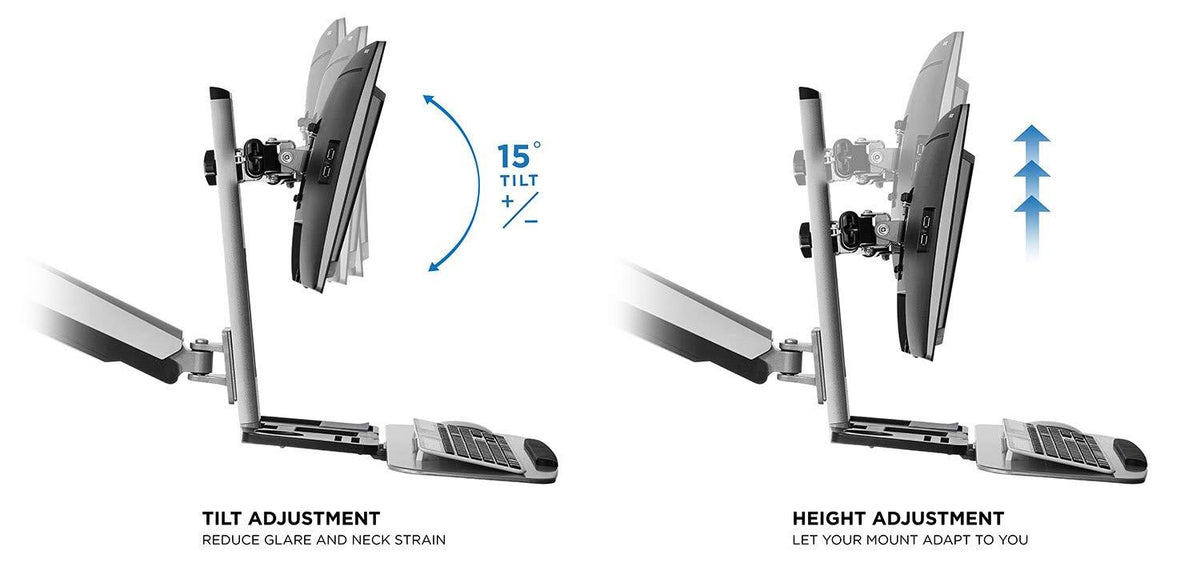 Bracket for 2 LCD Displays U233