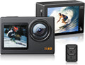 4K Waterproof Action Camera with 2 Batteries and Mounting Accessories Kit P72555