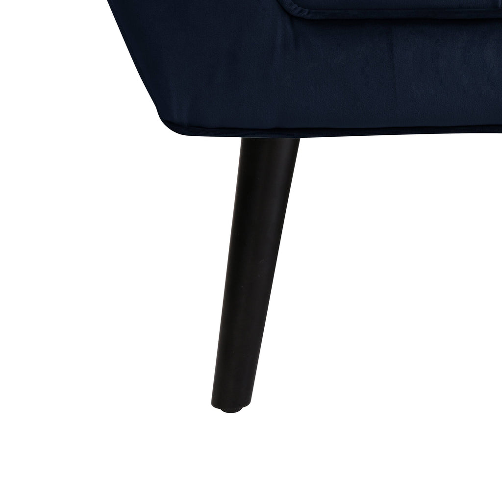 Navy Blue Velvet Sofa O769