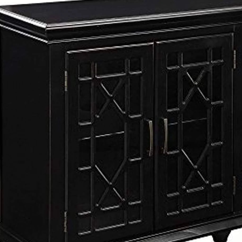 Black Accent Cabinet D4377