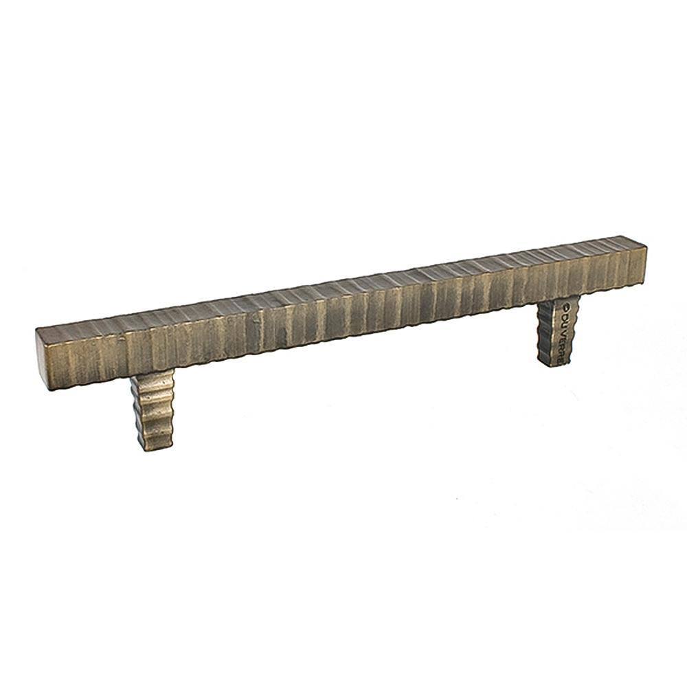 Antique Brass 17-1/4 in Square Bar Cabinet Pull N525