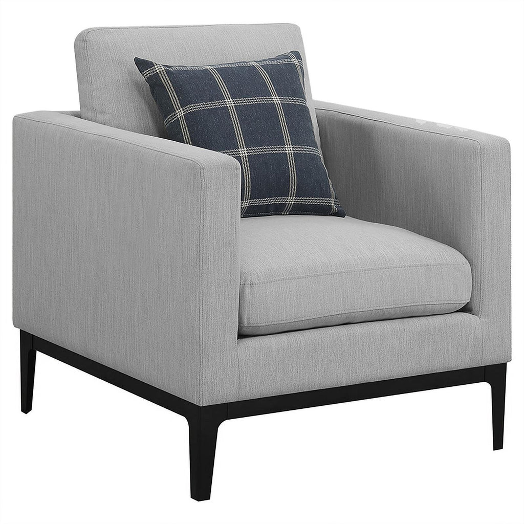 3-piece Fabric Living Room Set in Light Gray M643