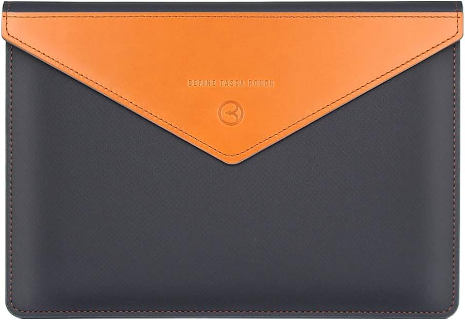 13 inch Leather Tasca Sleeve with Pu Inner Suede for iPad Pro & MacBook Pro (Dark Tan) T445613