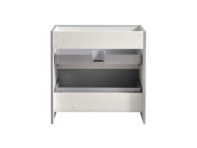 Glossy Gray Free Standing Bathroom Cabinet V59335