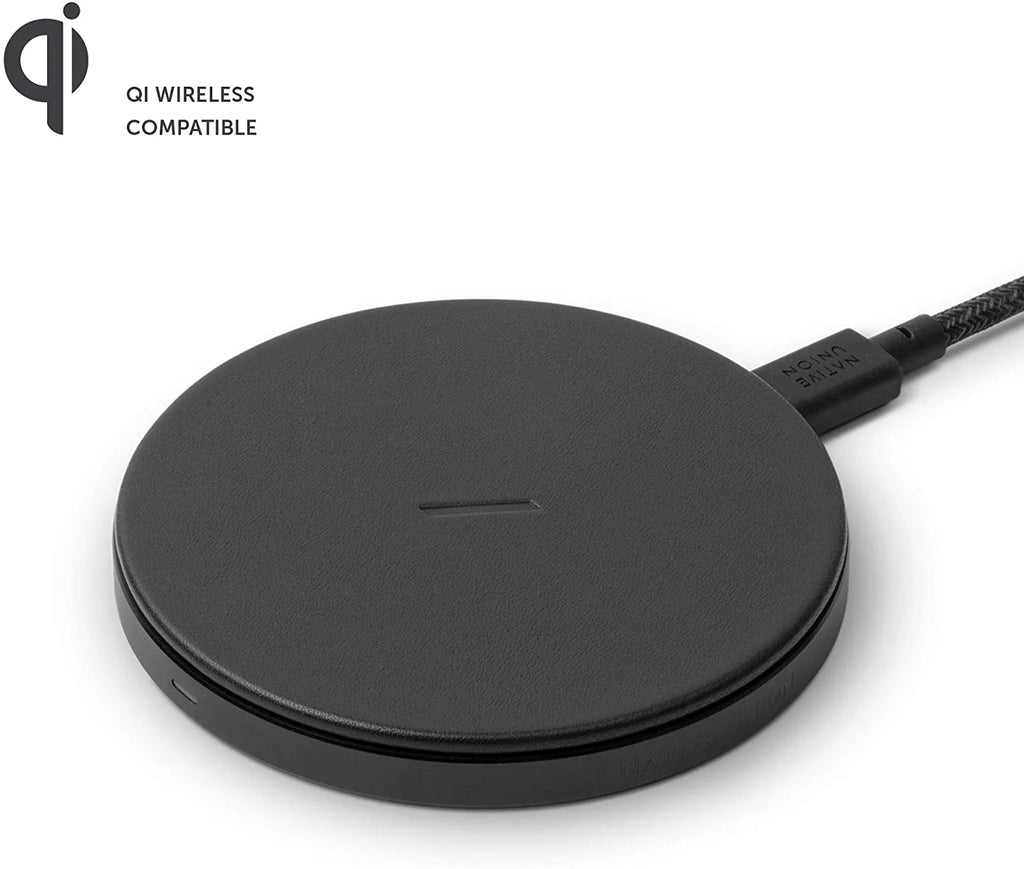 Black Leather Wireless Charger D545