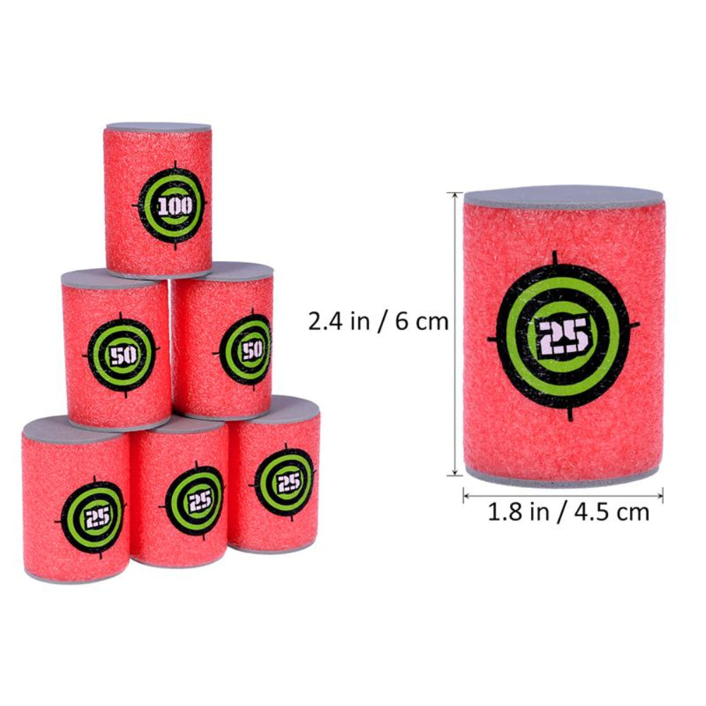 6Pcs Eva Foam Dart Target Toy for Nerf N-Strike Blasters G823724